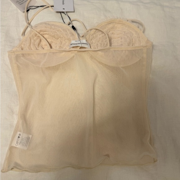 Lovers + Friends Cream Crop Top - Picture 4 of 5